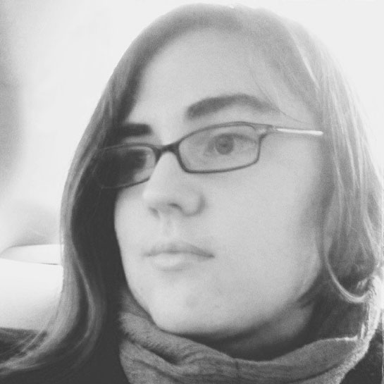 Kailey Lampert, in grayscale
