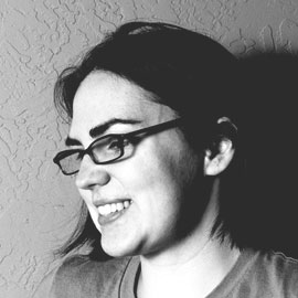Kailey Lampert, in grayscale